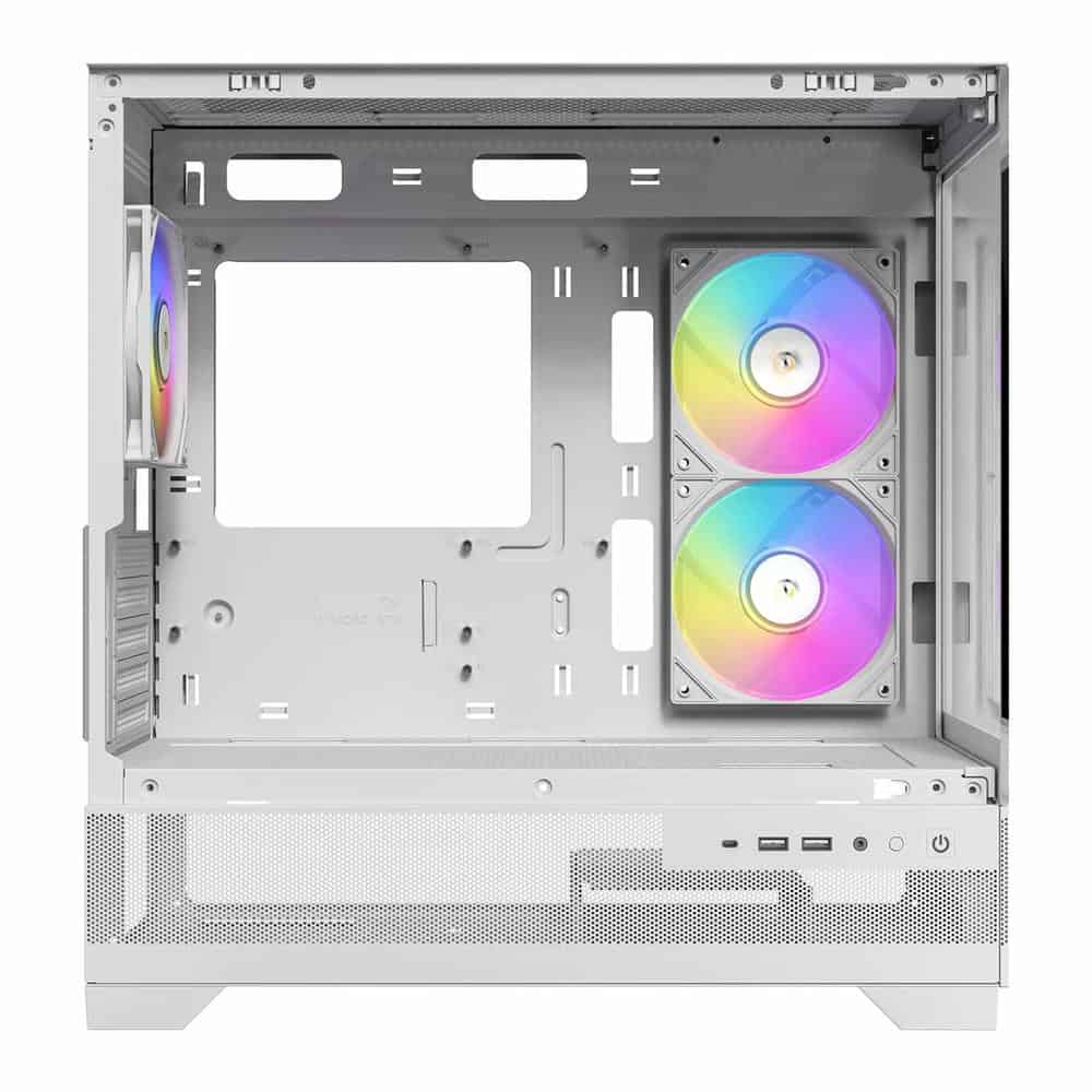 (image for) Antec CX500M RGB MicroATX Tempered Glass White PC Gaming Case